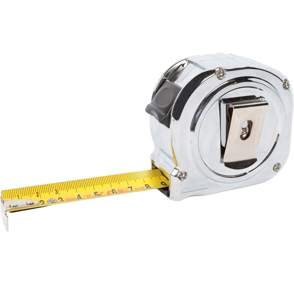 MTX Tools Basic måttband med kromhölje 25 mm 8 m