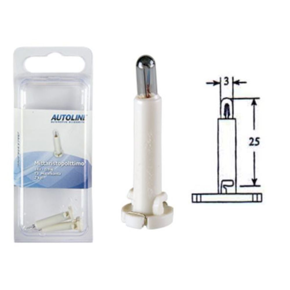 14 V/0,9 W pirnid, 2 tk,