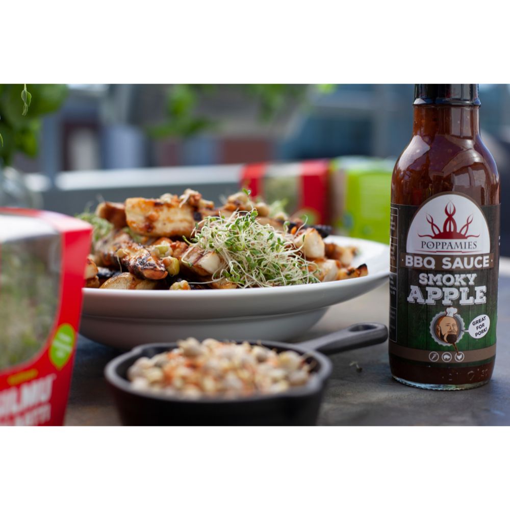 Poppamies BBQ Sauce Smoky Apple grillkaste, 410 g