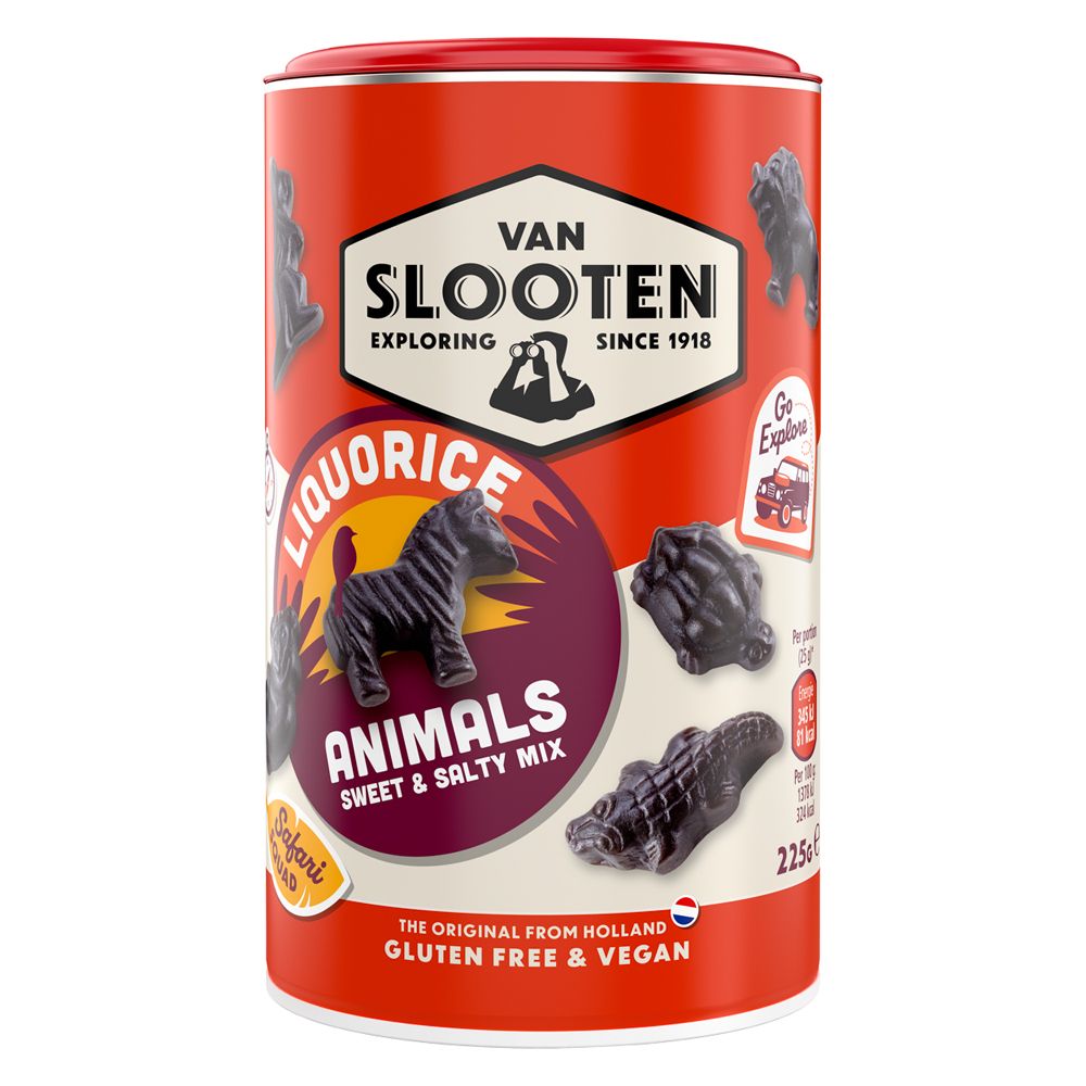 Van Slooten Liquorice Animals 225g