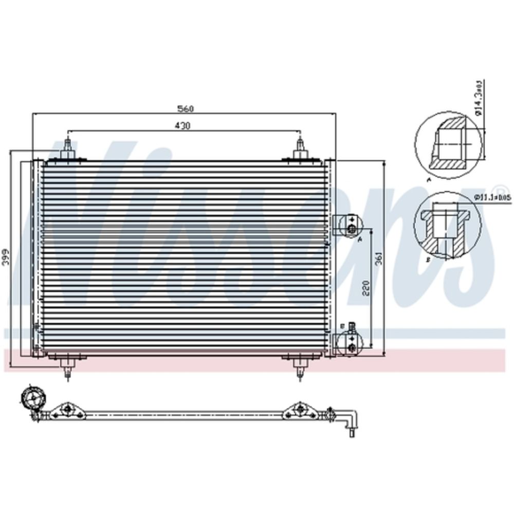 Kondensor, klimatanläggning 30-8317
