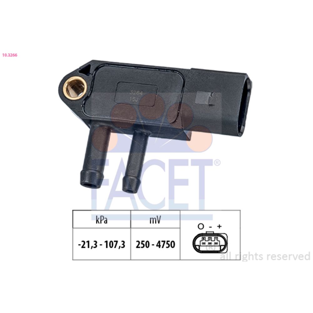 Sensor, avgastryck 28-1596