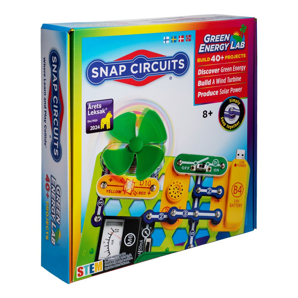 Snap Circuits Green Energy Lab toiminnallinen lelu