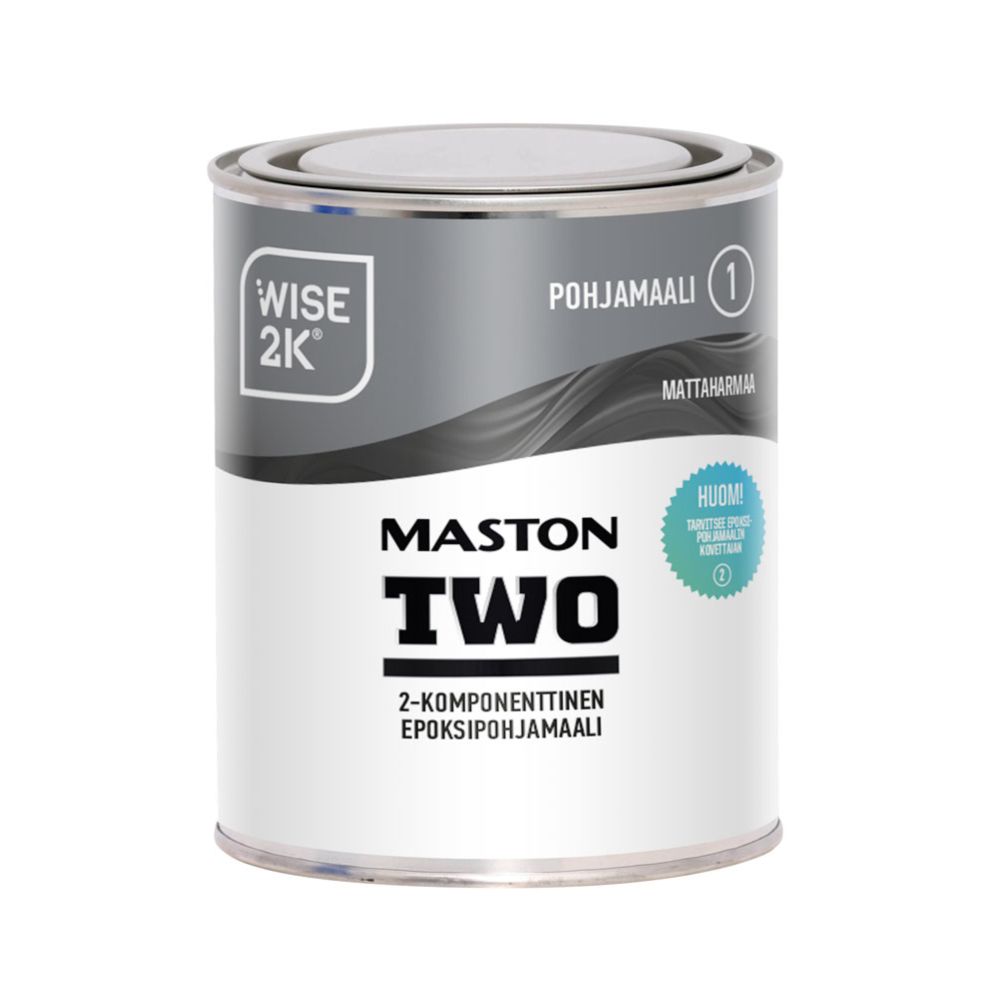 Maston 2K epokskruntvärv, hall, 720 ml