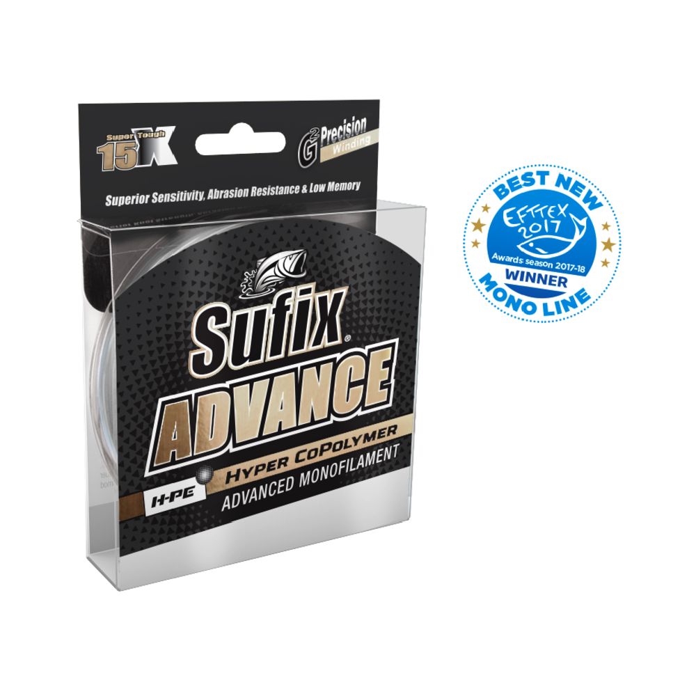 Sufix Advance 300 m monofilamentlina klar