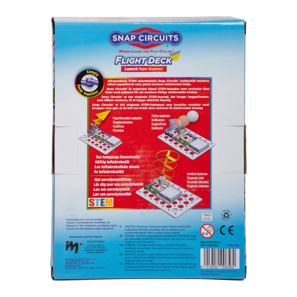 Snap Circuits Flight Deck toiminnallinen lelu