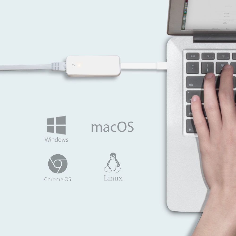 TP-LINK UE300C USB-C Gigabit Ethernet verkkoadapteri