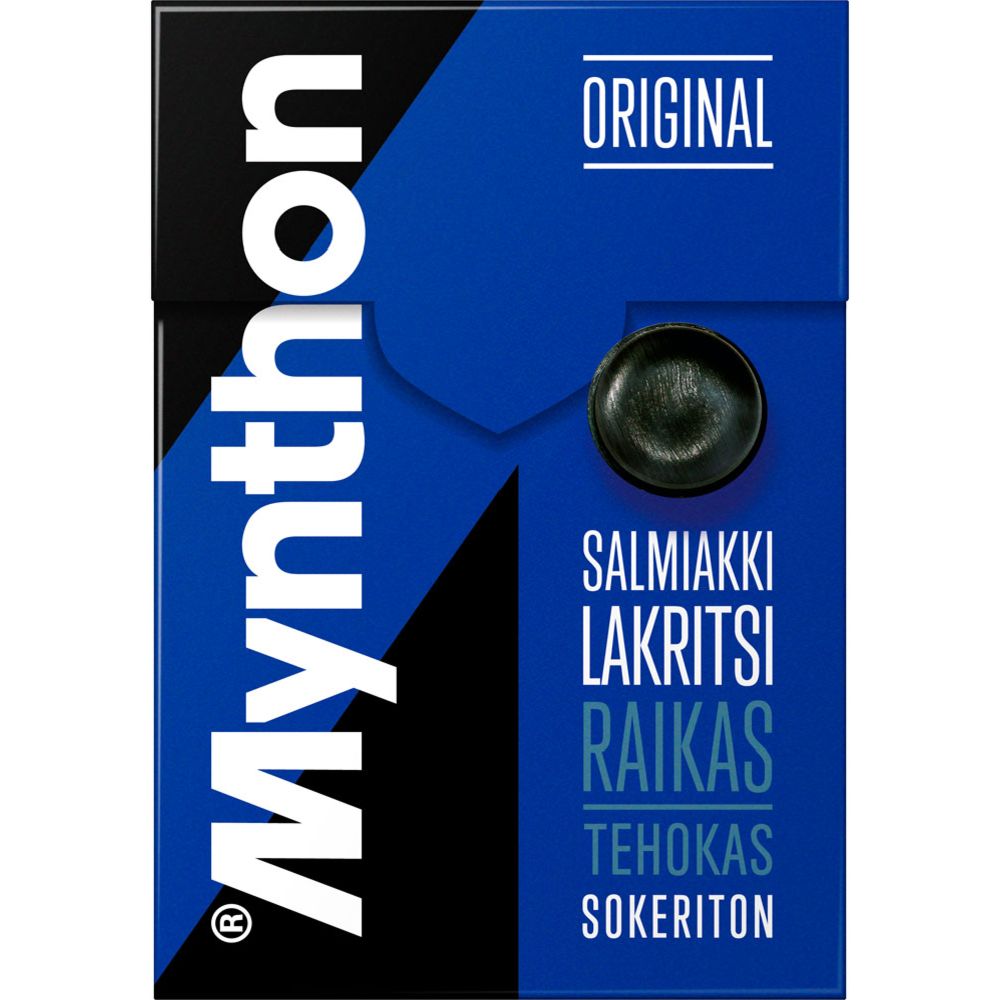 Mynthon Salmiakki-Lakritsi kurkkupastilli 85 g
