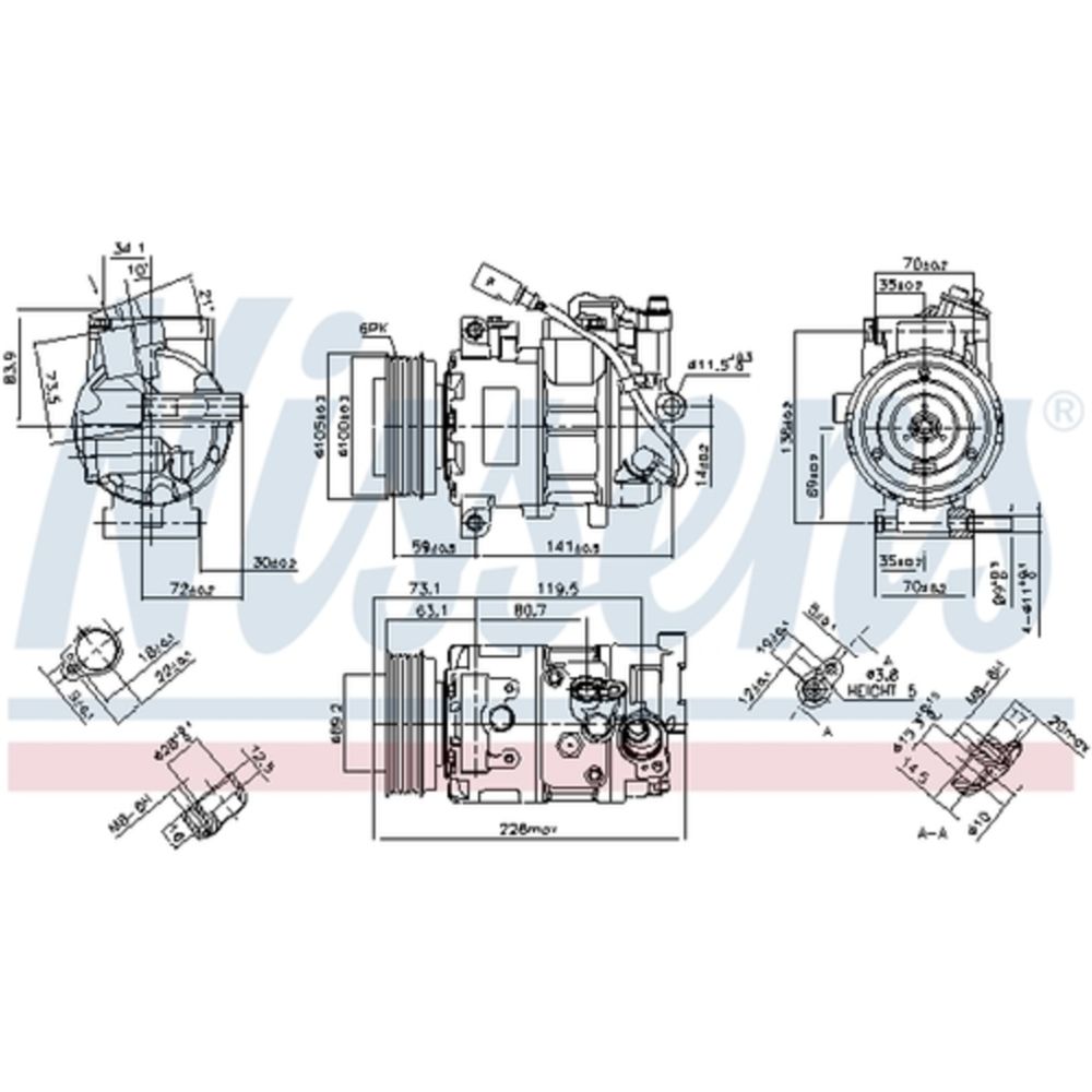 Ilmastointilaitteen kompressori 30-8447