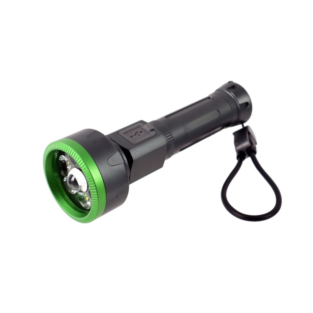 Berg uppladdningsbar LED-ficklampa 2000 lm 150 m aluminium