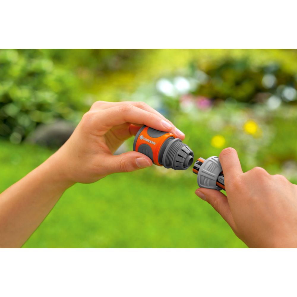 Gardena snabb-/stoppkontakt 1/2" och 5/8" (13 och 15 mm)