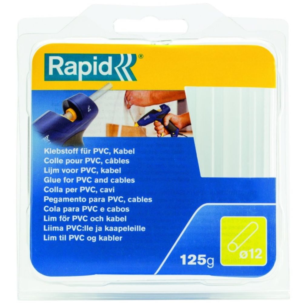 Rapid limpatron till limpistol, plast och gummi ø 12 mm, 95 mm, 14 st.