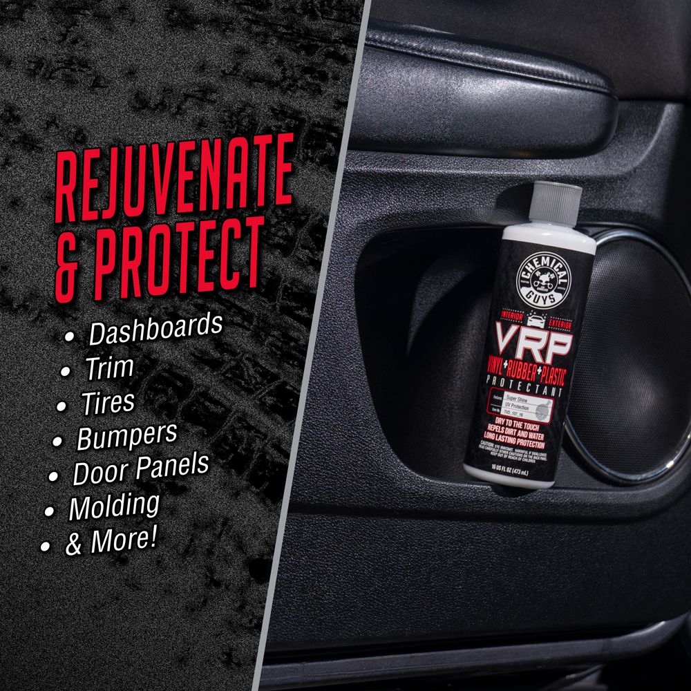 Chemical Guys VRP Vinyl + Rubber + Plastic Protectant kumin- ja muovinhoitoaine 473 ml