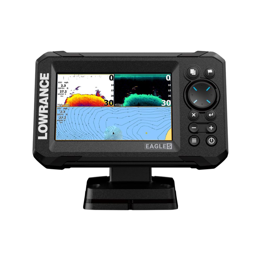 Lowrance Eagle 5" kombienhet med Splitshot HD ekolodsgivare
