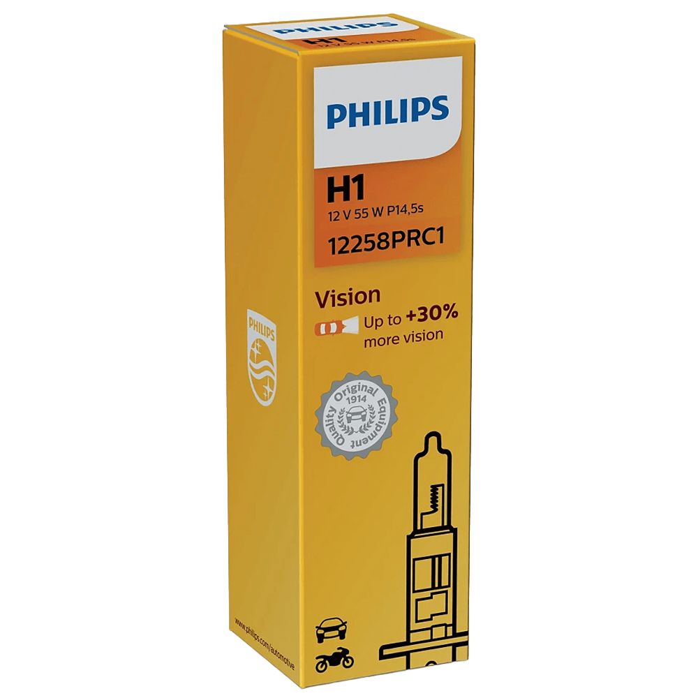 Philips Vision H1-lampa +30 % 12 V 55 W
