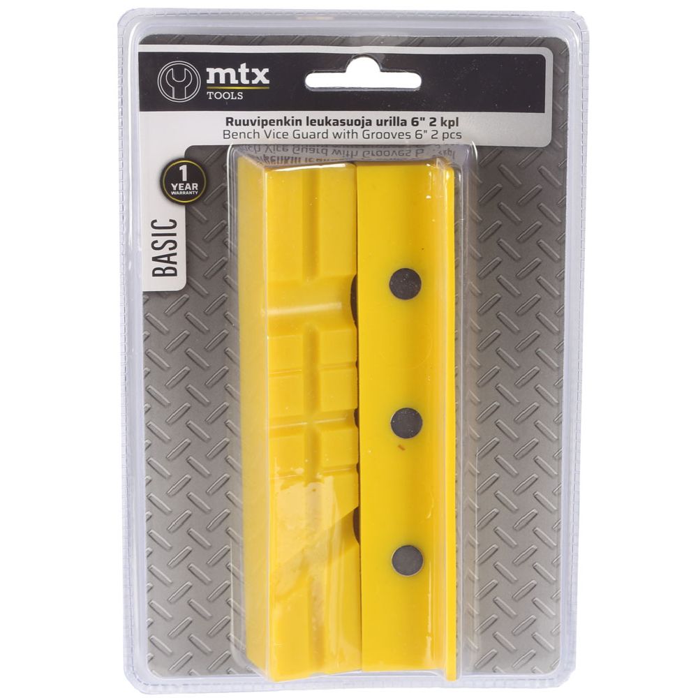 MTX Tools Basic skyddsbackar i plast för skruvstäd, 6" 2 st.