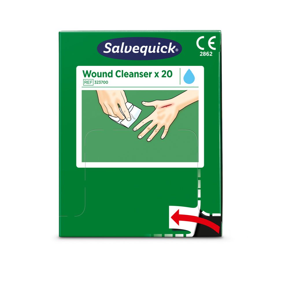 Salvequick haavapuhastuslapp (0,9% NaCl, steriilne), 20 tk