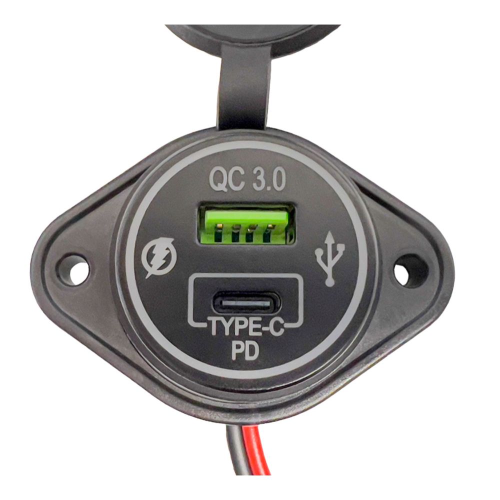 FOUR Connect Vedenpitävä USB-C/A Virta-Adapteri /USB TYPE-C +PD
