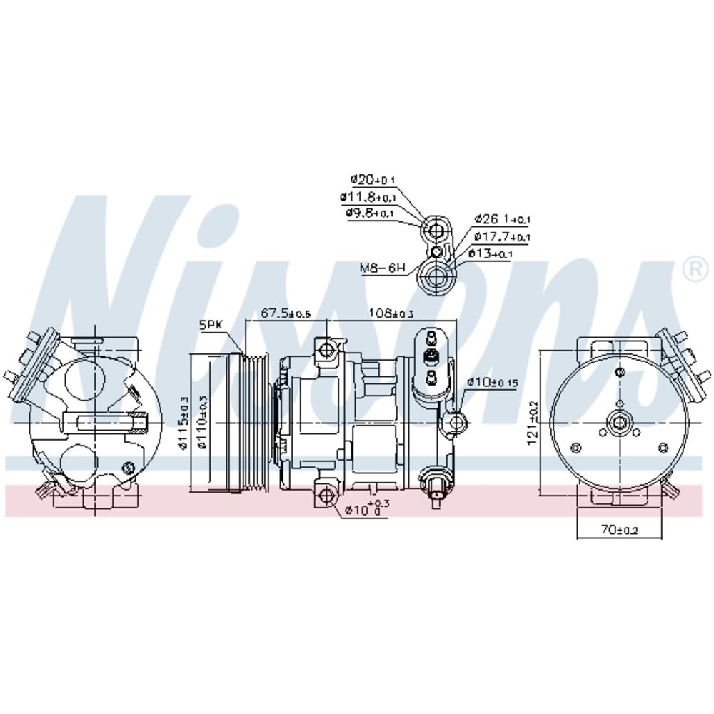 Ilmastointilaitteen kompressori 30-00475
