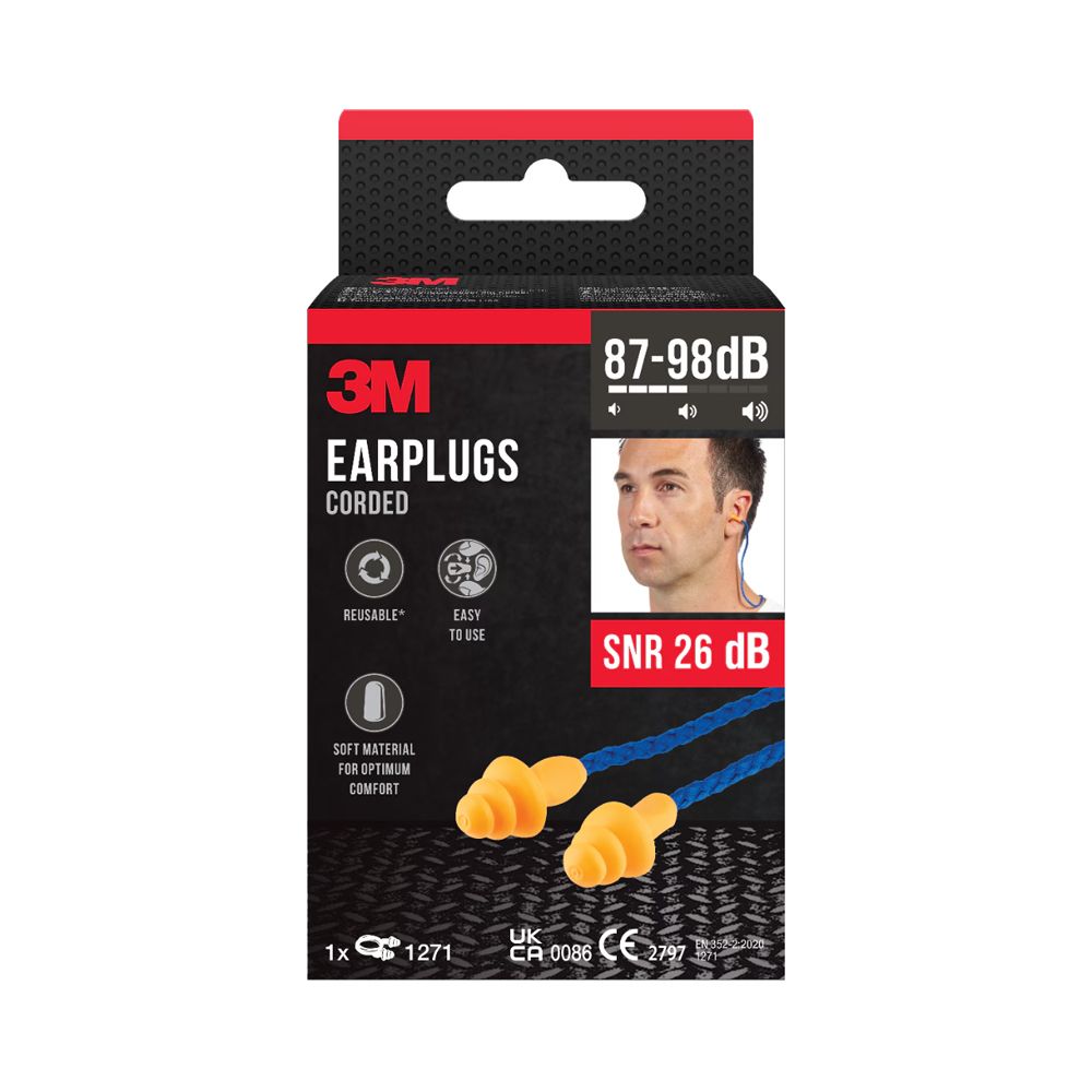 3M nauhalliset korvatulpat 1271