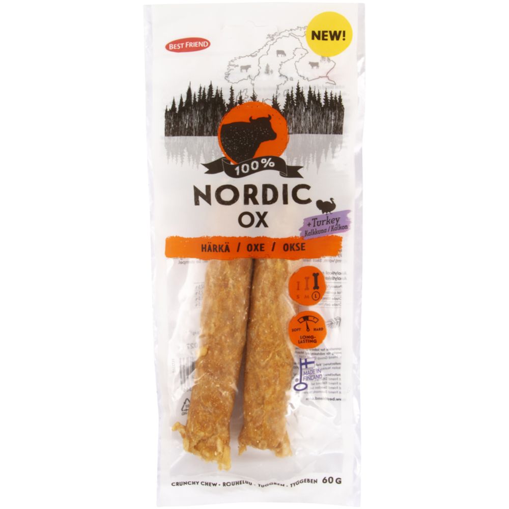 Best Friend Nordic härkä+kalkkuna -rouheluu 17cm 2kpl 60g