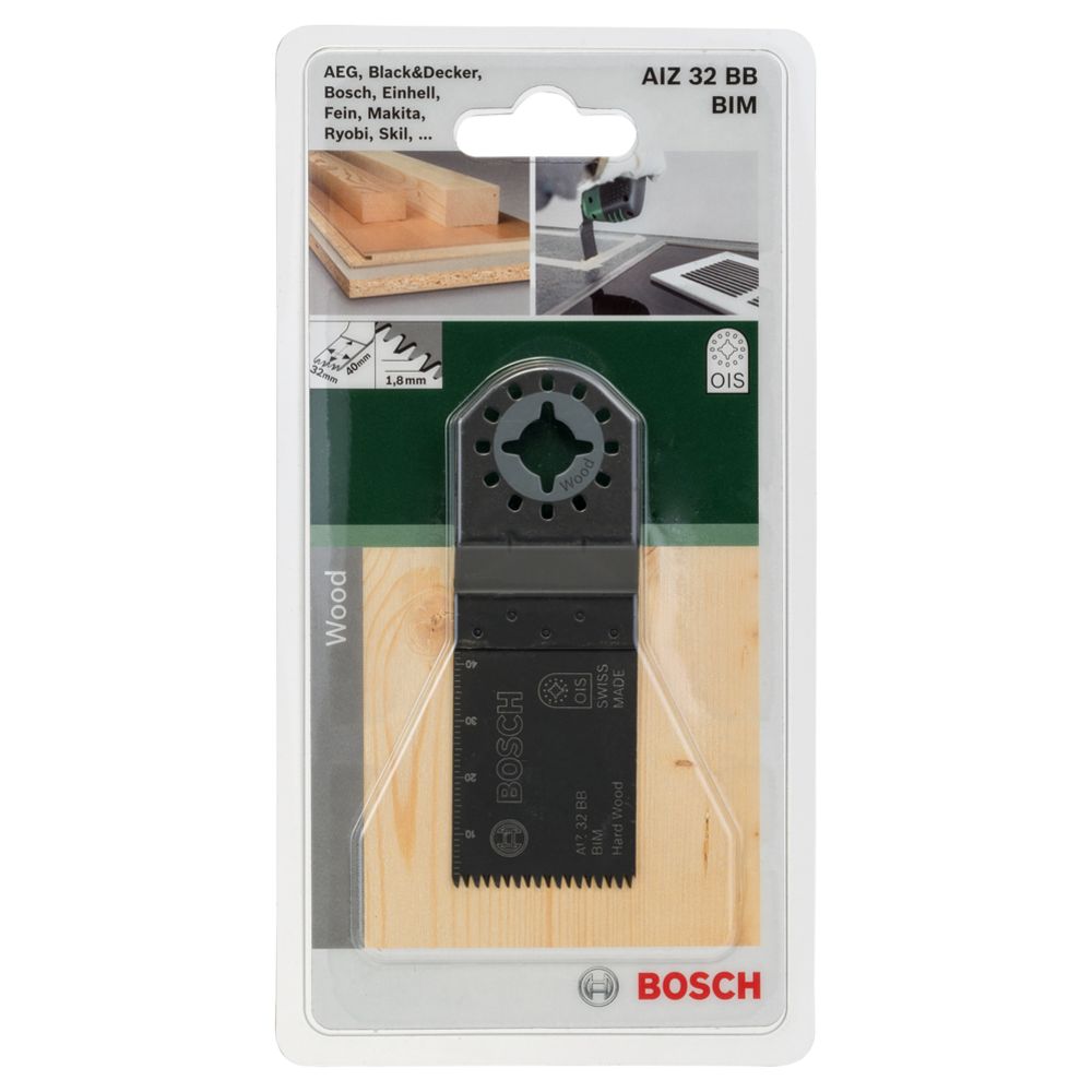 Bosch süvistatav saeleht AIZ 32 BSPB Hard Wood jaoks 50 x 32 mm