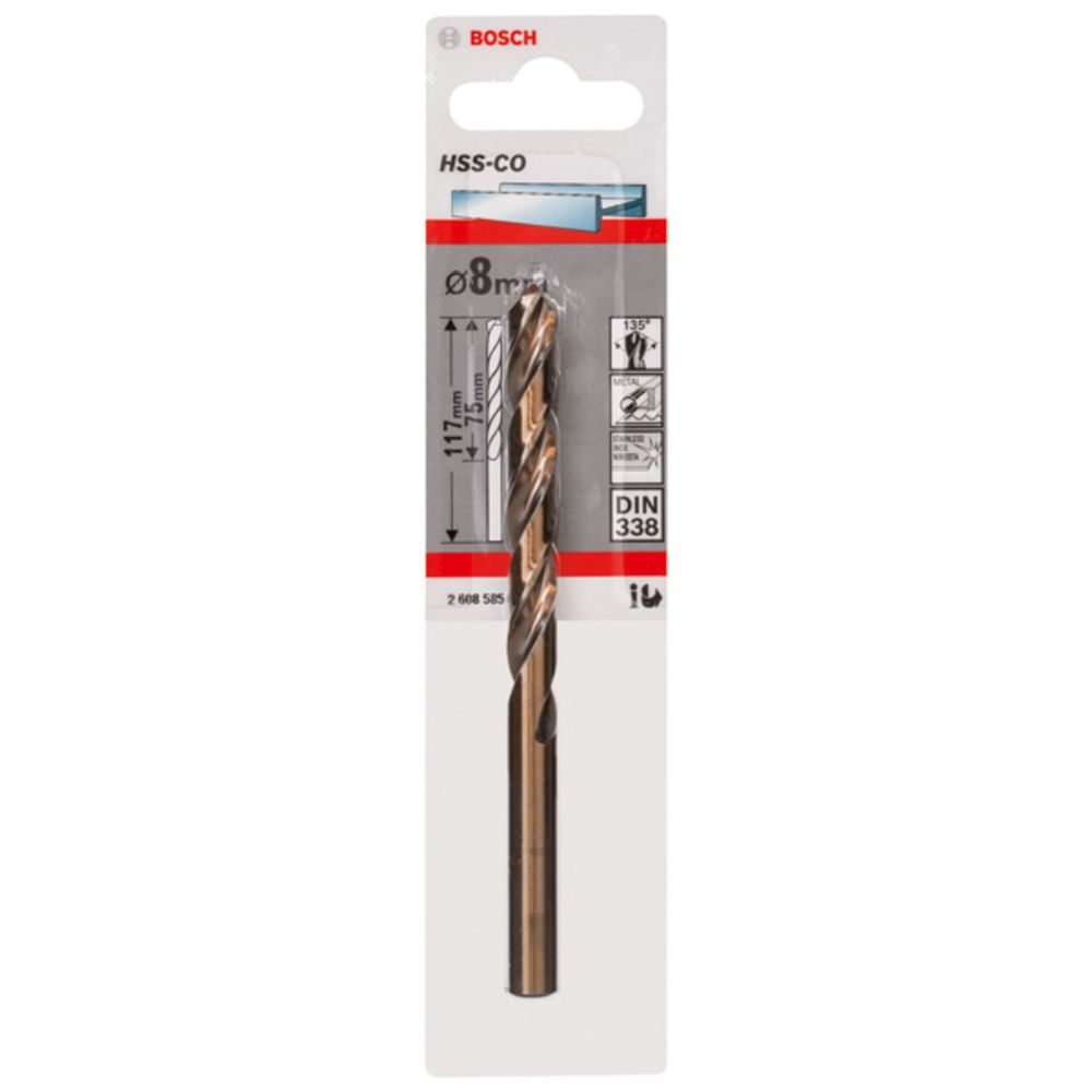 Bosch HSS-Cobolt puur 8,0 mm