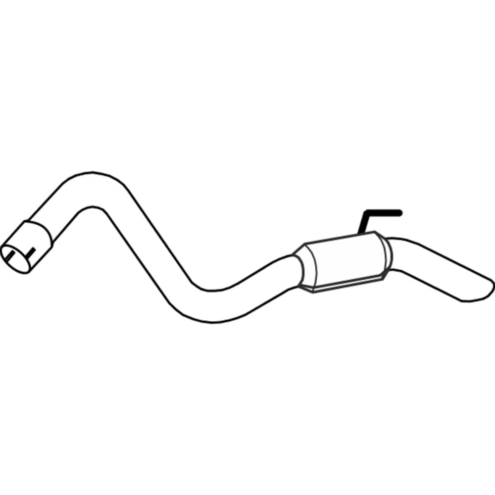 Bakre ljuddämpare 14-3018