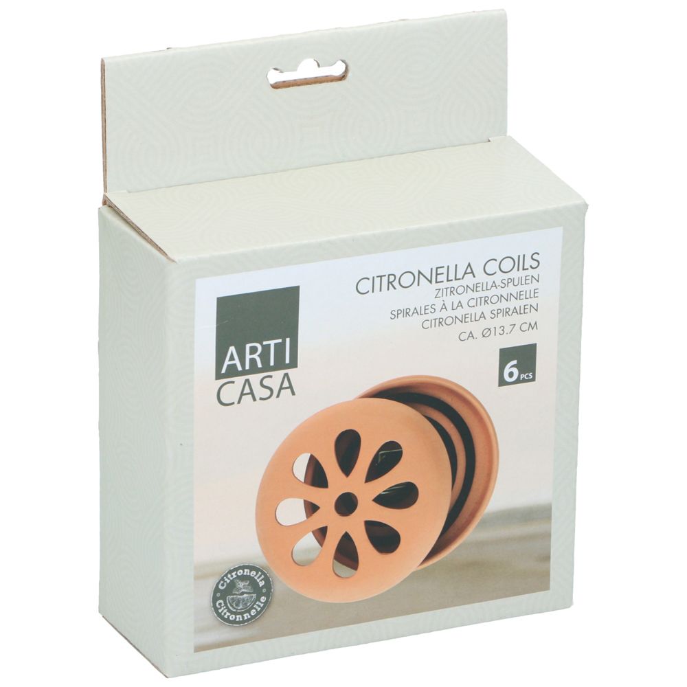 Arti Casa Citronella doftande rök i en lerkruka