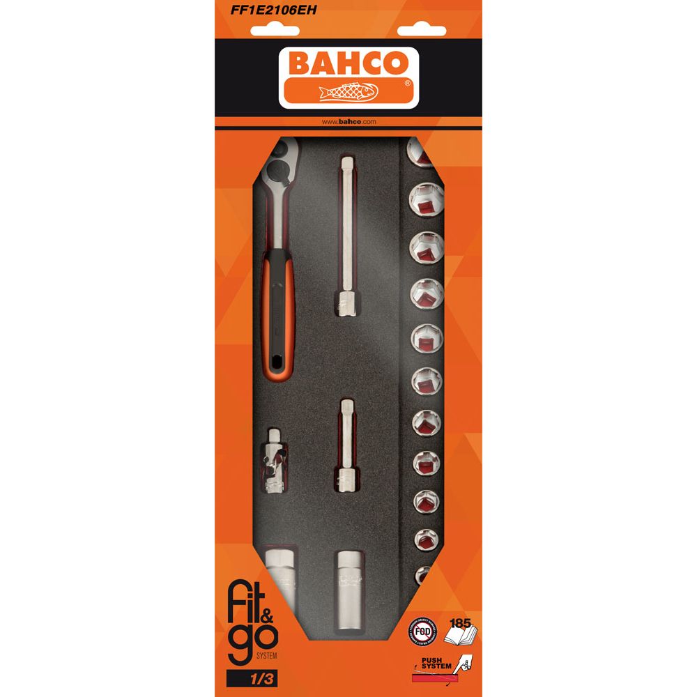 Bahco FF1E2106EH hylssats till verktygsvagn 3/8"