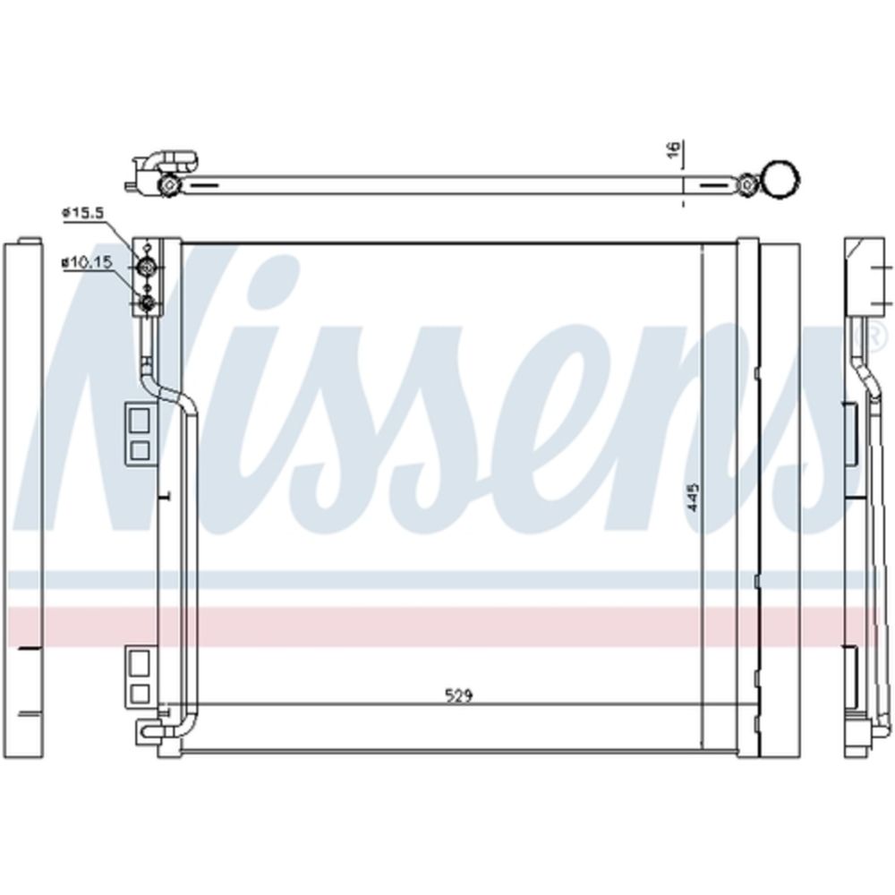 Ilmastointilaitteen lauhdutin 30-03985