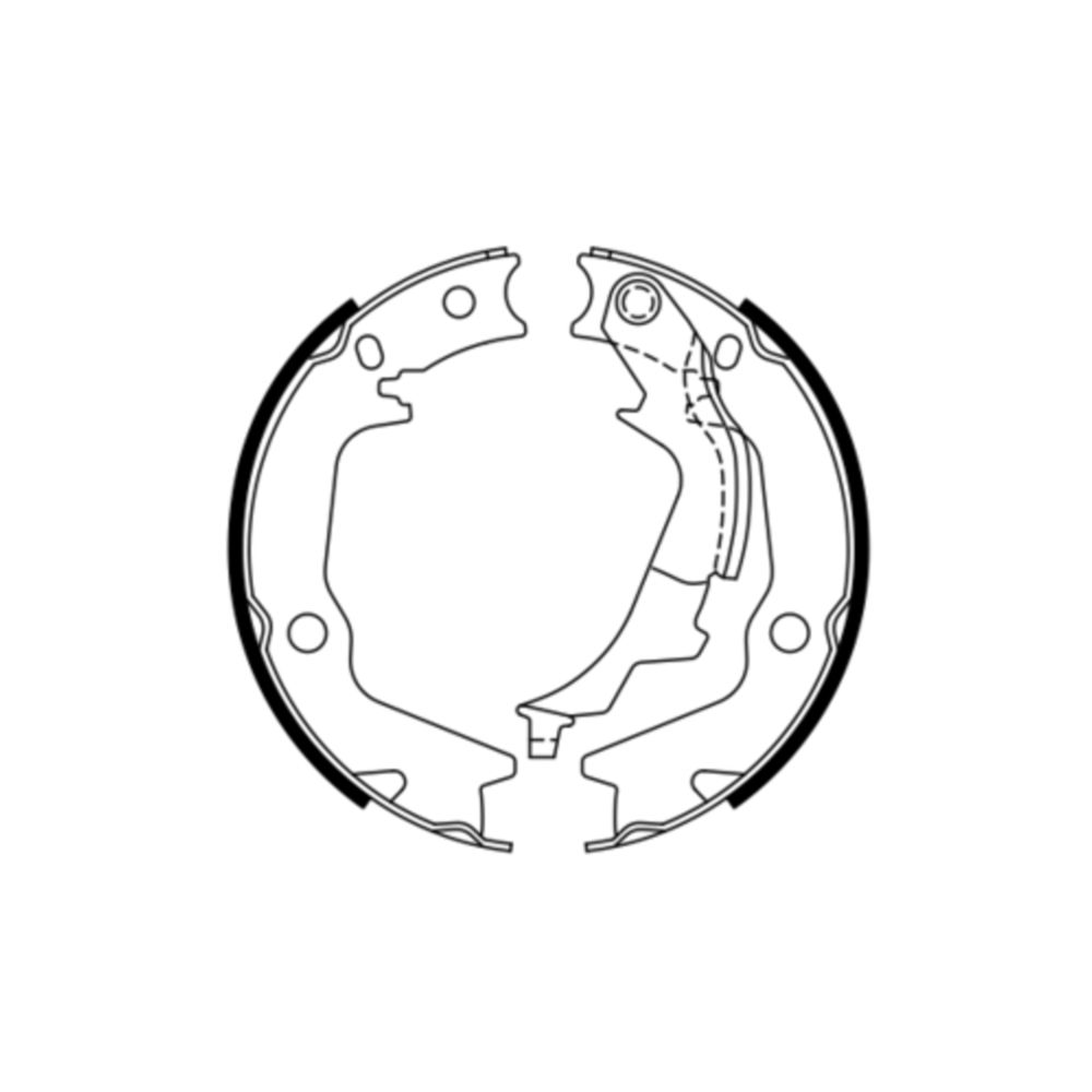 Bromsbackar, sats, parkeringsbroms 22-3526