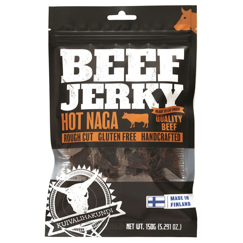 Kuivalihakundi Beef Jerky Hot Naga kuivaliha 150 g