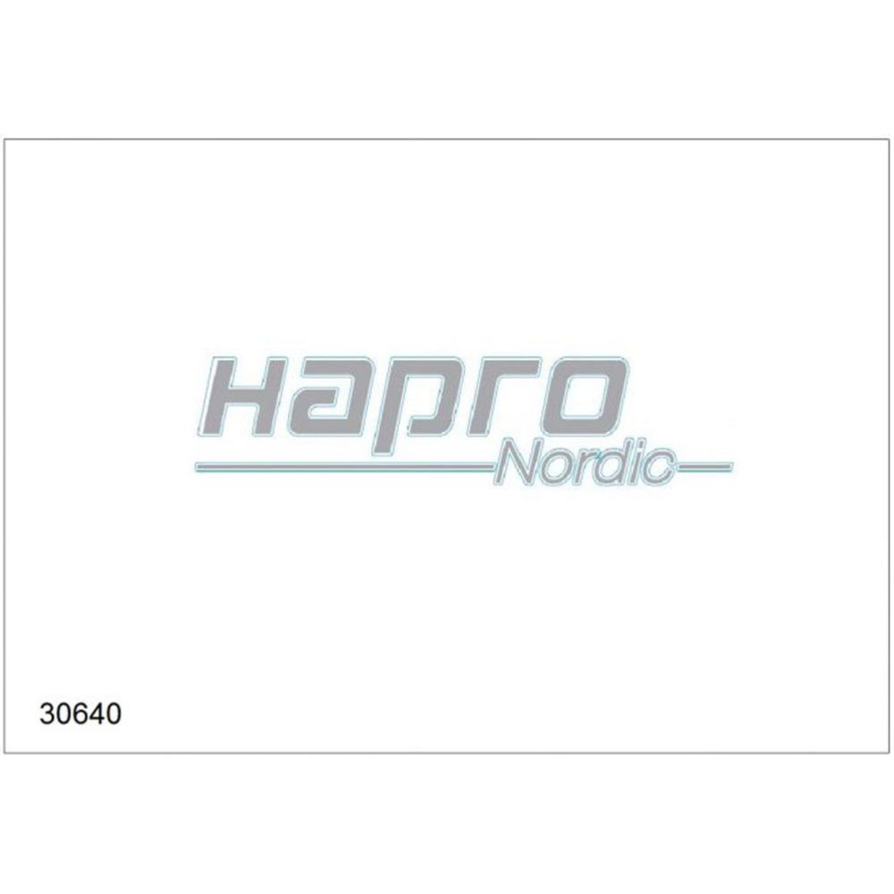 Hapro 30640 Nordic küljekleebis, hõbedane (Brilliant Black)