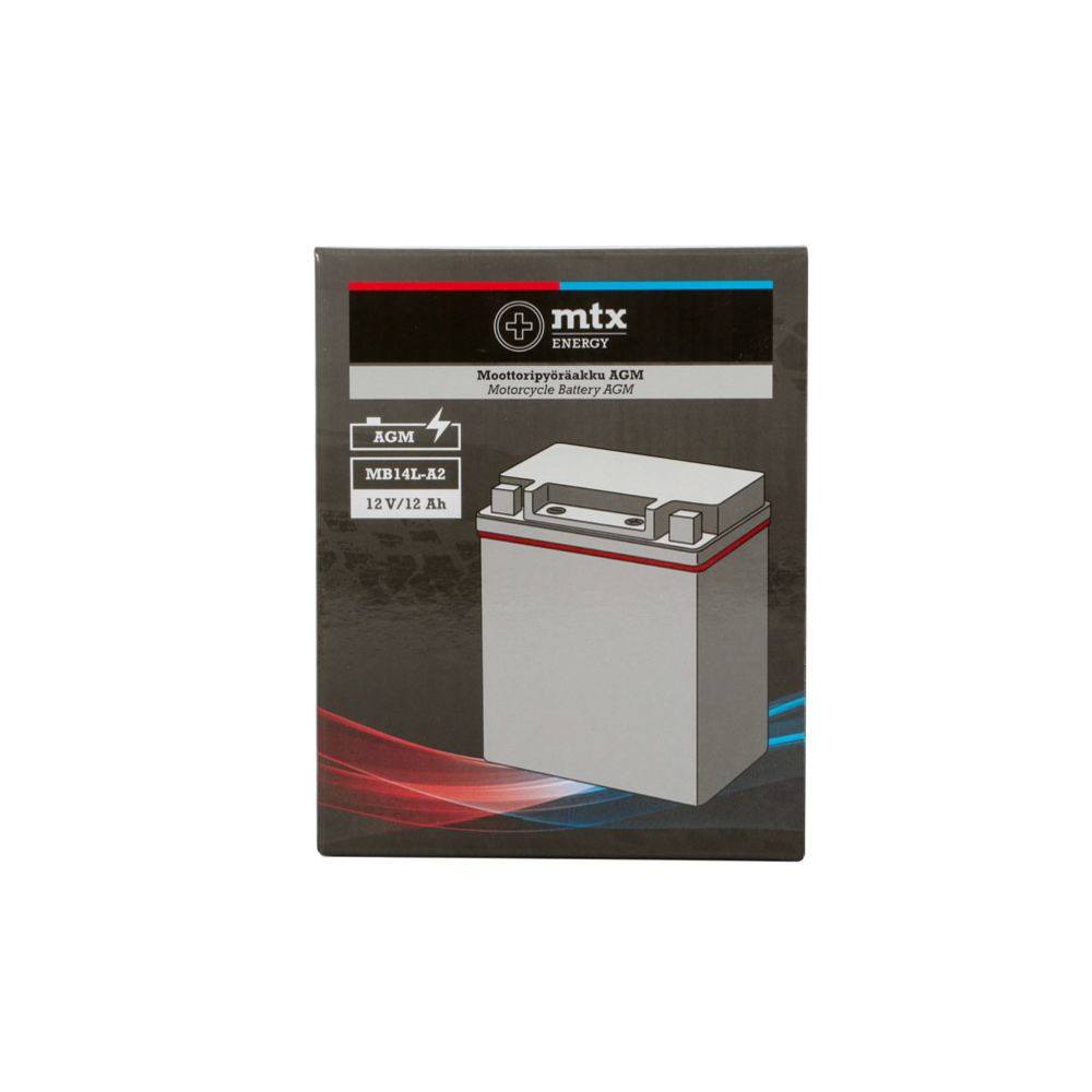 MTX Energy AGM-aku 12 V 12 Ah "MB14L-A2" (P134 x L90 x K166 mm)