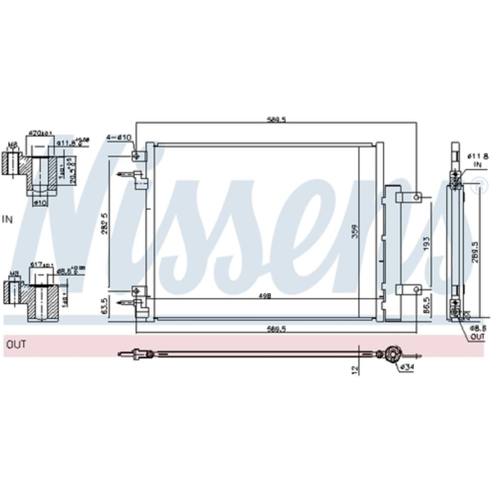 Kliimaseadme kondensaator 30-05131
