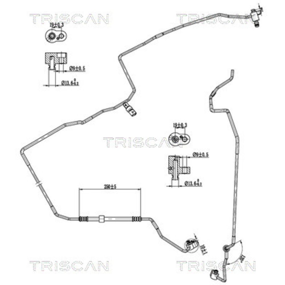 Varibelttrycksledning, klimatanläggning 30-06387