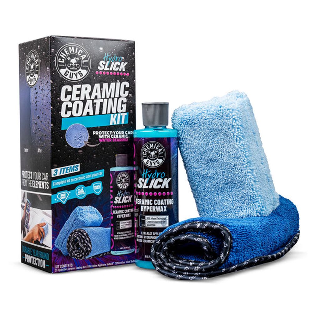 Chemical Guys HydroSlick SiO2 Ceramic Coating Hyperwax KIT pinnoite
