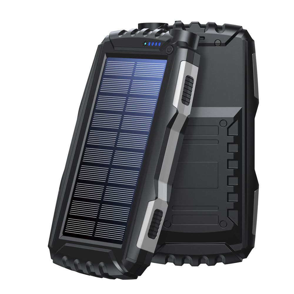 Denver PSO-20010 powerbank med solcell 20 000 mAh