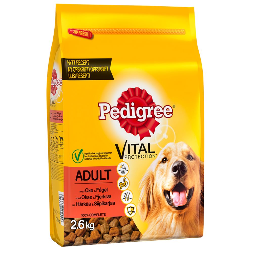 Pedigree Adult Oxe och Fågel 2,6 kg