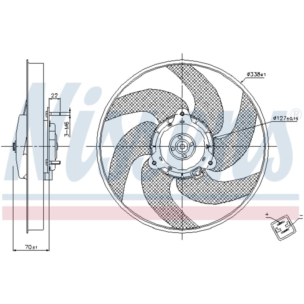 Mootorijahutuse ventilaator 13-00269