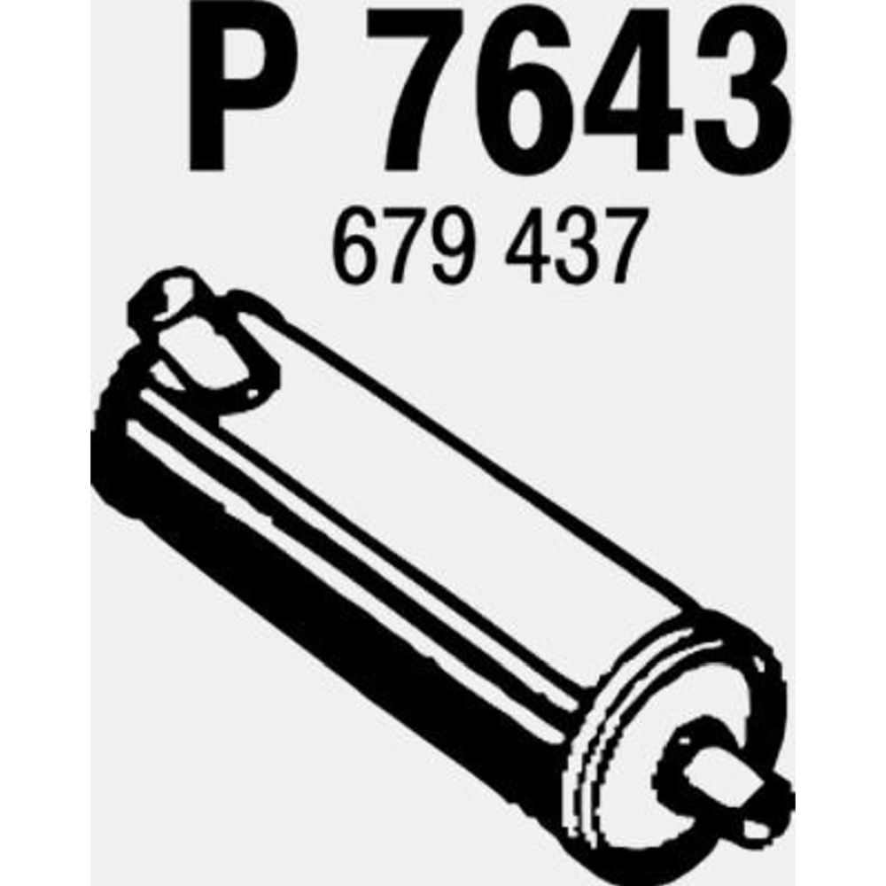 Takaäänenvaimentaja 14-7643