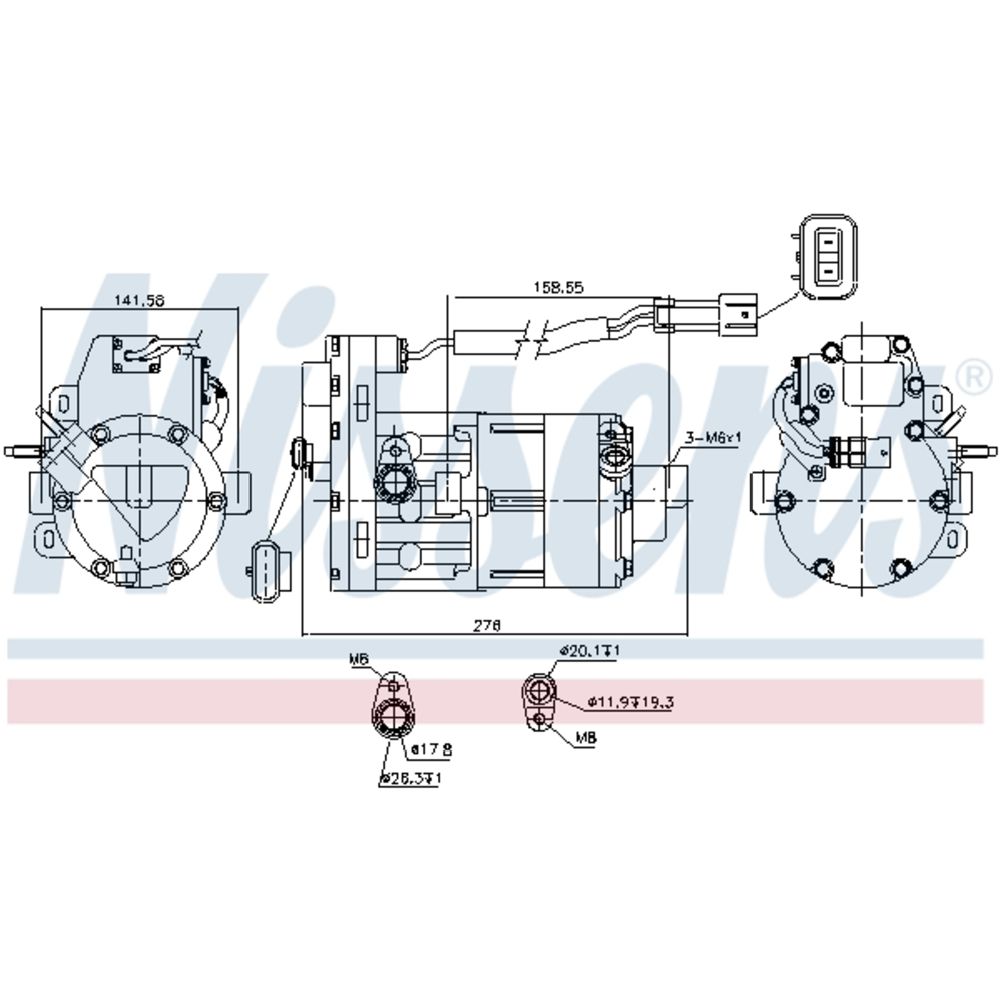 Ilmastointilaitteen kompressori 30-04732