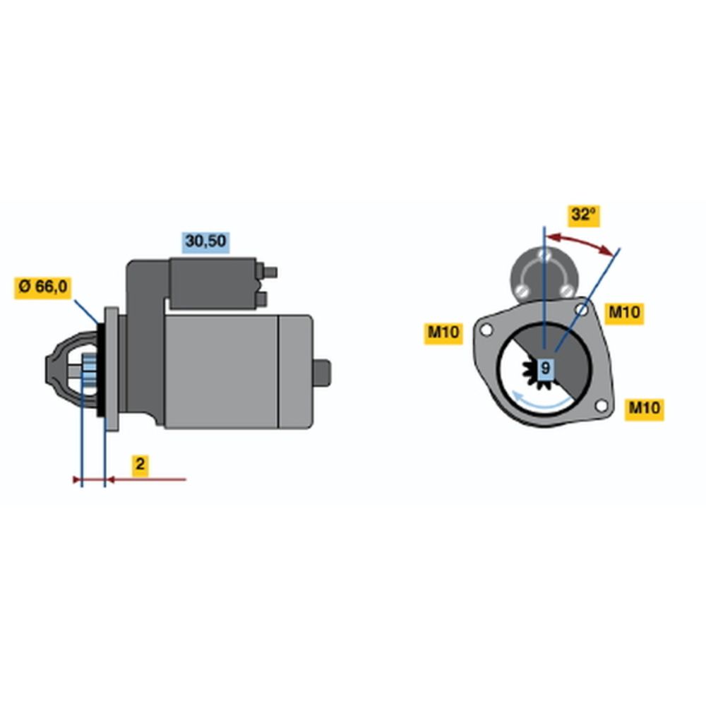 Startmotor 13-2862