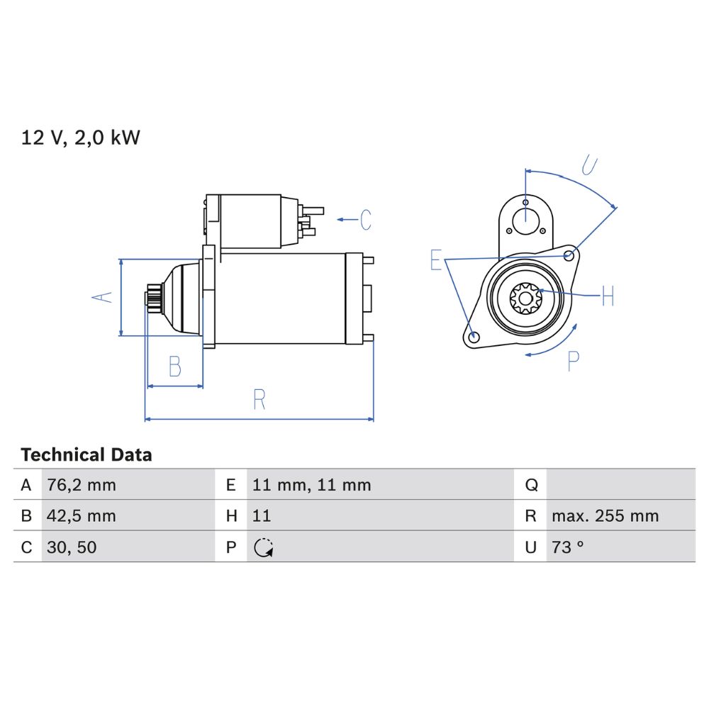 Startmotor 13-00156