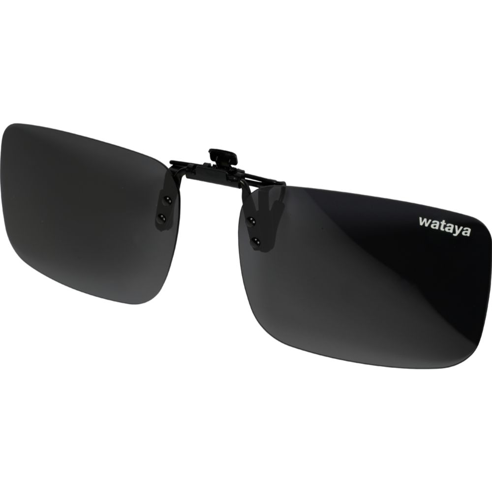 Wataya Clip-on polarisoivat aurinkolasit musta linssi