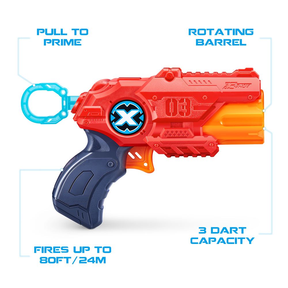 X-Shot Excel MK 3 Blaster mängupüstol ja 8 noolt