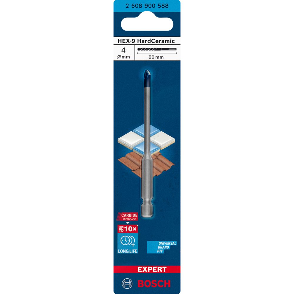 Bosch EXPERT HEX-9 HardCeramic poranterä