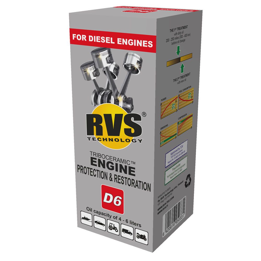 RVS D6 dieselmoottorin suojaus- ja kunnostusaine