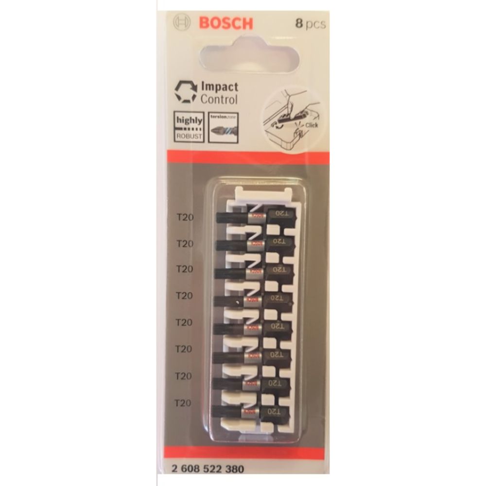 Bosch Impact ruuvauskärki iskevään koneeseen T20 25 mm 8 kpl